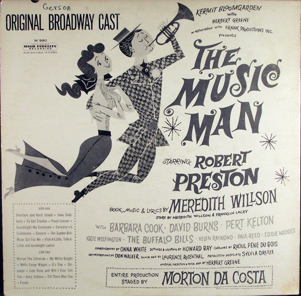 Meredith Willson : The Music Man (Original Cast) (LP, Mono, RE, Scr)