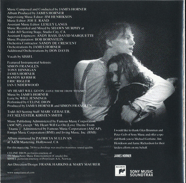 James Horner : Titanic (Music From The Motion Picture) (CD, Album)