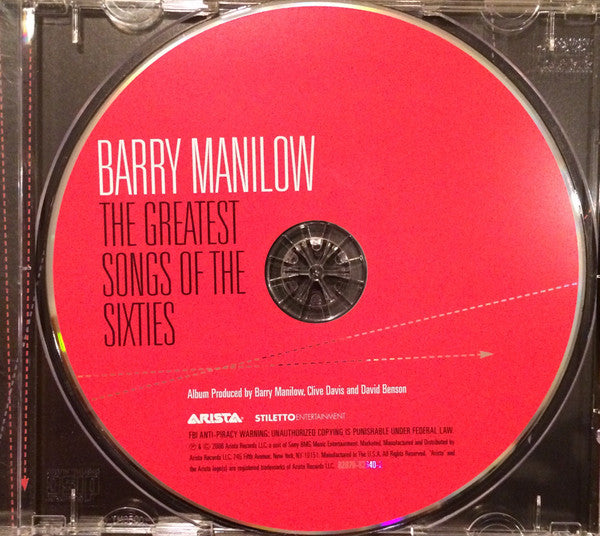 Barry Manilow : The Greatest Songs Of The Sixties (CD, Album)