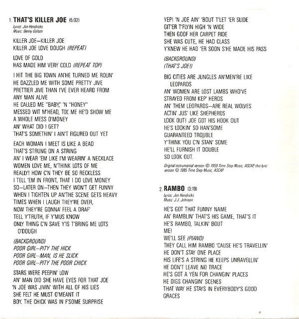 The Manhattan Transfer : Vocalese (CD, Album, PDO)