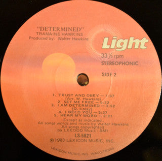 Tramaine Hawkins : Determined (LP, Album)