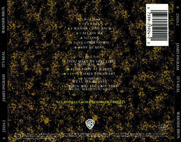 James Ingram : It's Real (CD, Album)