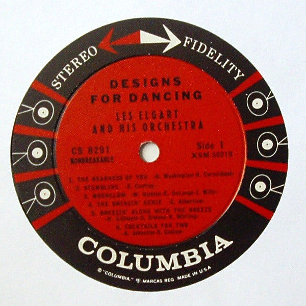 Les Elgart And His Orchestra : Designs For Dancing (LP)