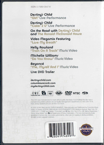 Destiny's Child : Fan Pack II (DVD-V, NTSC, Reg)