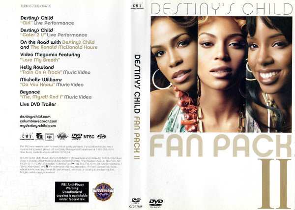 Destiny's Child : Fan Pack II (DVD-V, NTSC, Reg)