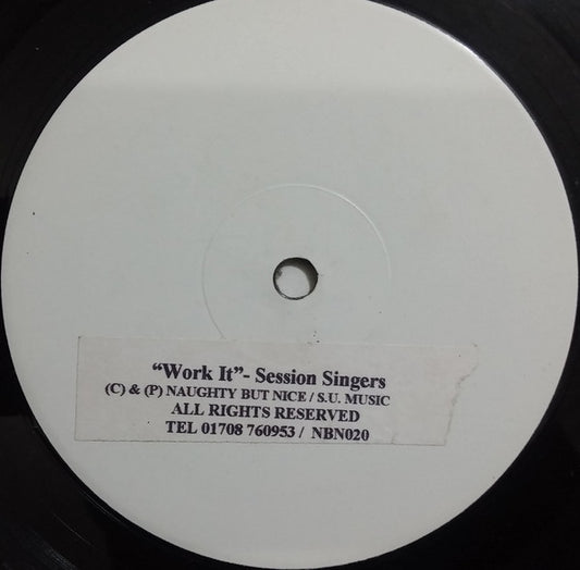 Session Singers (2) : Work It (12", Promo, W/Lbl)