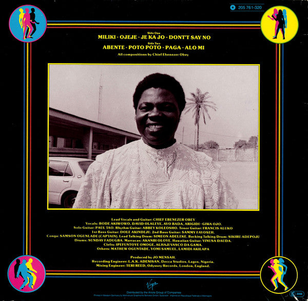 Ebenezer Obey : Je Ka Jo (Let Us Dance) (LP, Album)