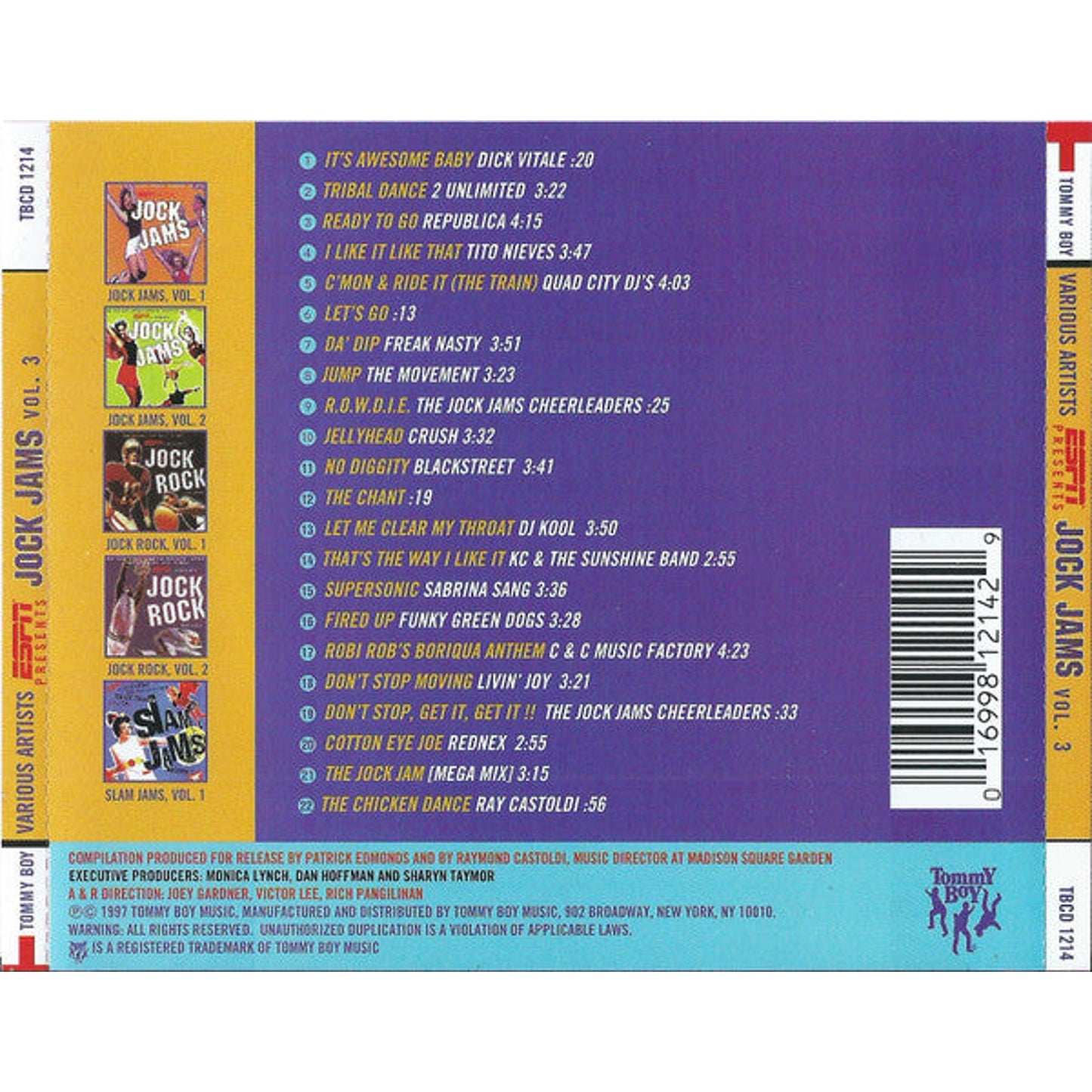 Various - ESPN Presents Jock Jams Volume 3 (CD, Comp)