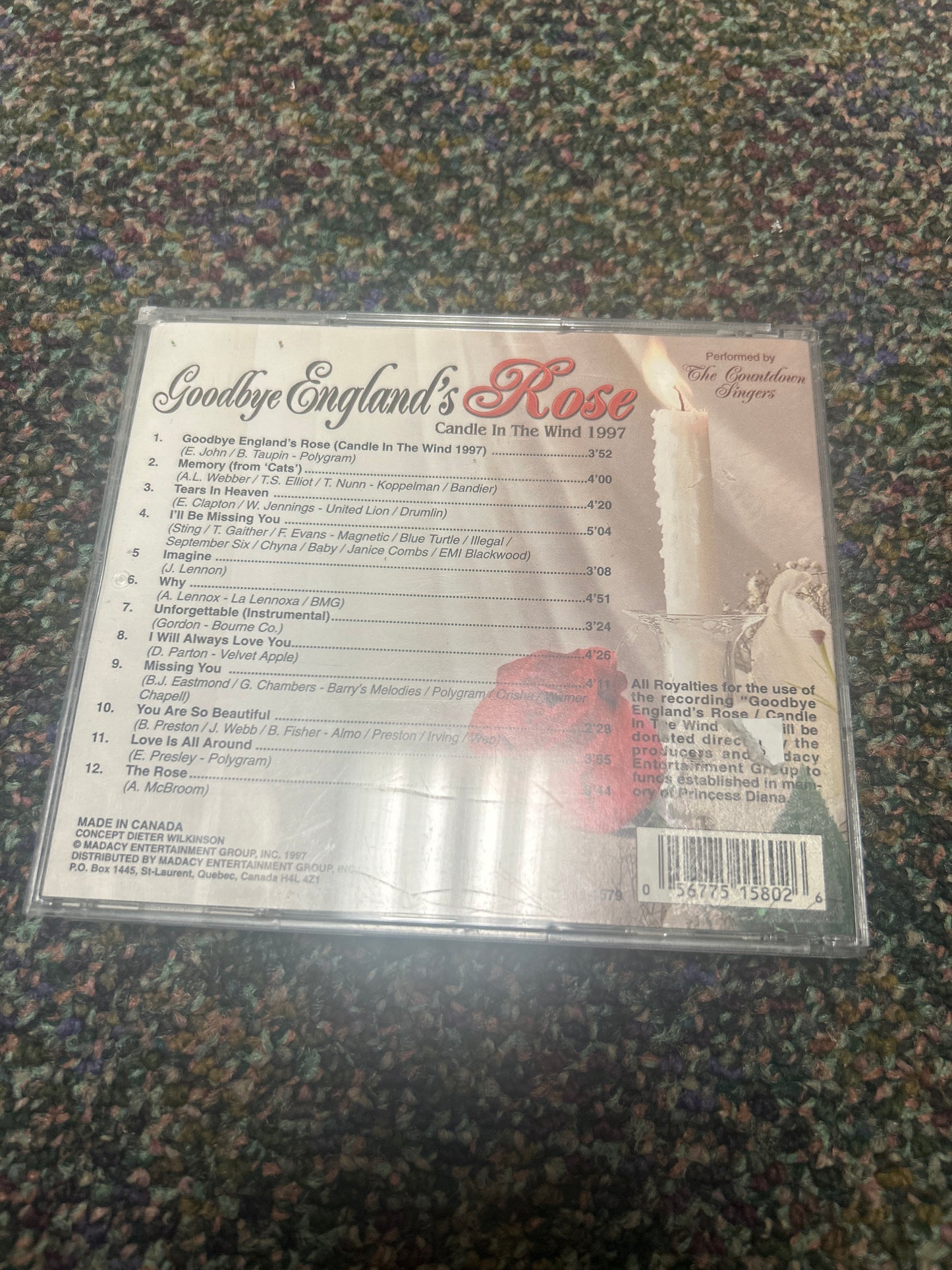 The Countdown Singers - Goodbye England’s Rose (CD)