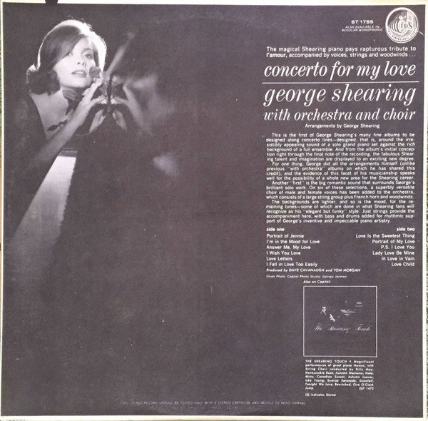 George Shearing : Concerto For My Love (LP, Album, Los)