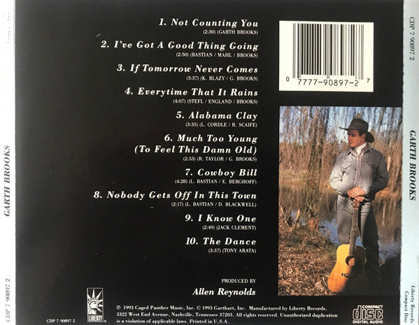 Garth Brooks : Garth Brooks (CD, Album, RE, Cap)
