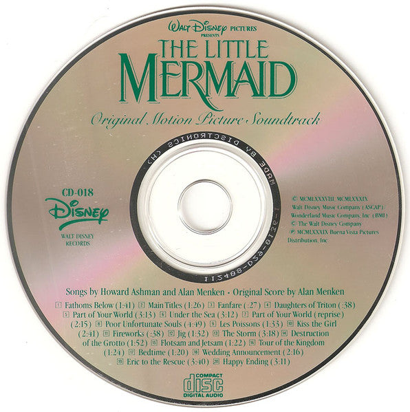 Various : The Little Mermaid (Original Motion Picture Soundtrack) (CD, Album)
