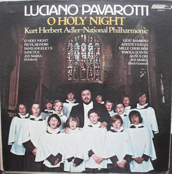 Luciano Pavarotti, National Philharmonic*, Kurt Herbert Adler : O Holy Night (LP, Album, RE)