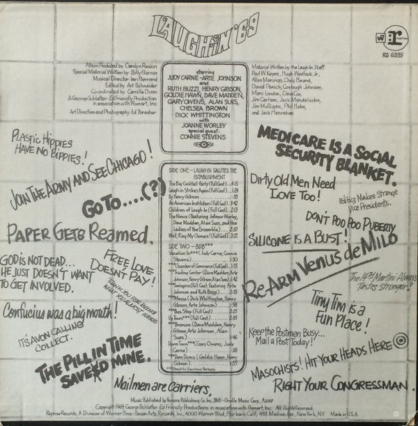 Original Cast* : Laugh-In '69 - Original Cast Album (LP, Album, Ter)