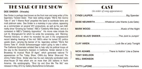 Dee Snider : Dee Does Broadway (CD, Album)