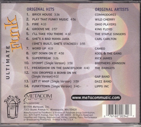 Various : Ultimate Funk (CD, Comp)