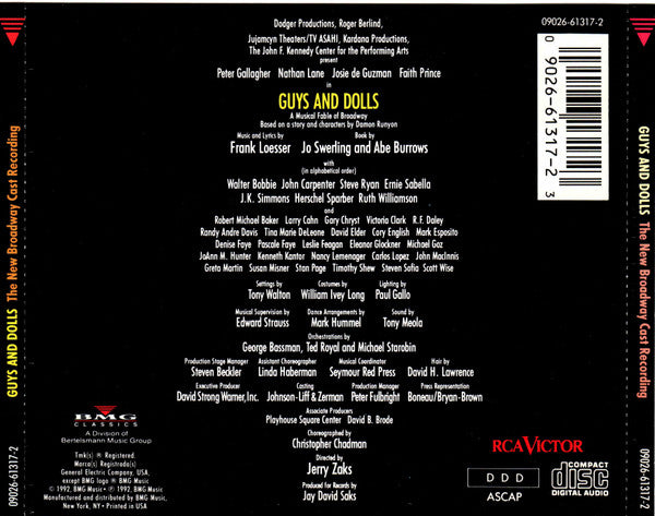 New Broadway Cast* : Guys And Dolls (CD, Album)