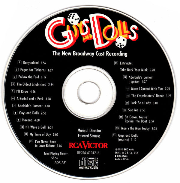 New Broadway Cast* : Guys And Dolls (CD, Album)