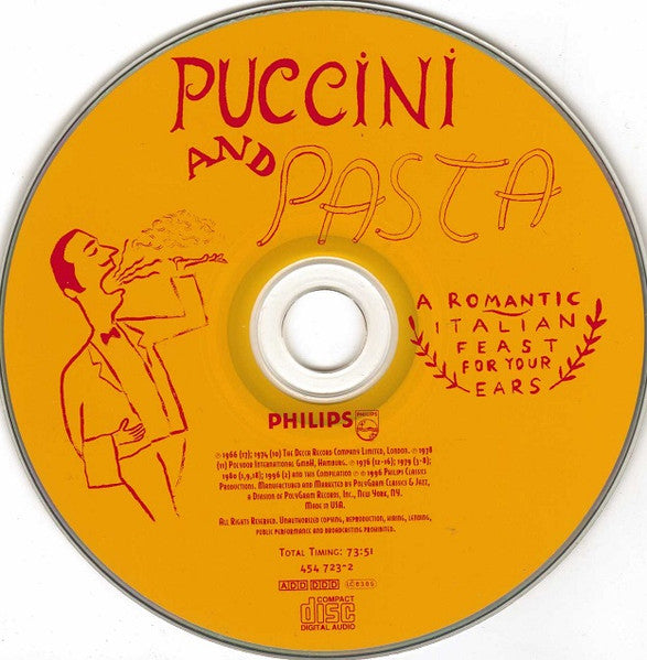 Various : Puccini And Pasta - A Romantic Italian Feast For Your Ears (CD, Comp)