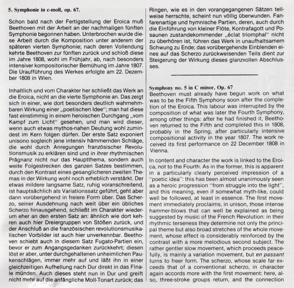 Beethoven* - Dresdner Philharmonie, Herbert Kegel : Symphony No.5 / Symphony No.4 (CD, Comp)