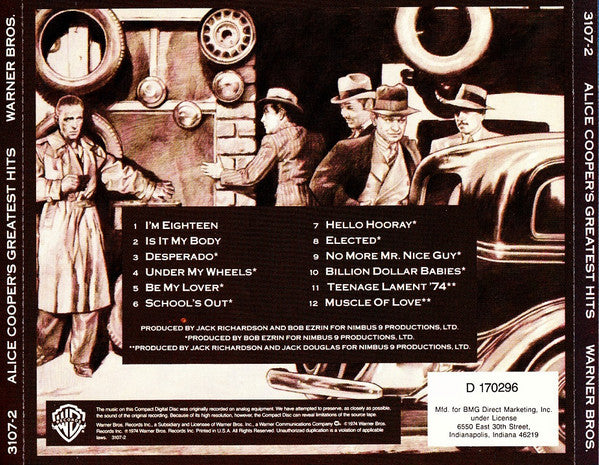 Alice Cooper : Alice Cooper's Greatest Hits (CD, Comp, Club, RE)