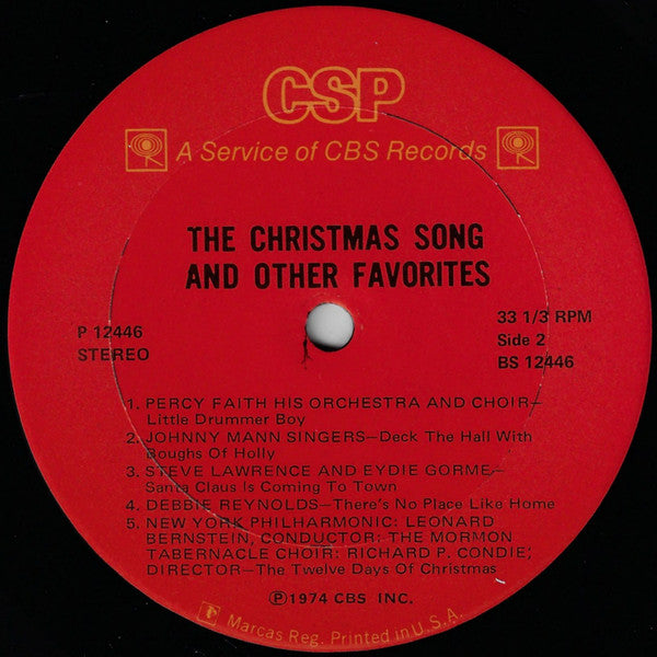 Various : The Christmas Song And Other Favorites (LP, Album, Comp)