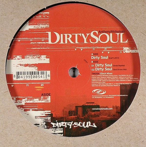 Anthony Nicholson : Dirty Soul (12")