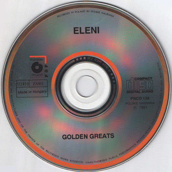 Eleni : Golden Greats (CD, Comp)