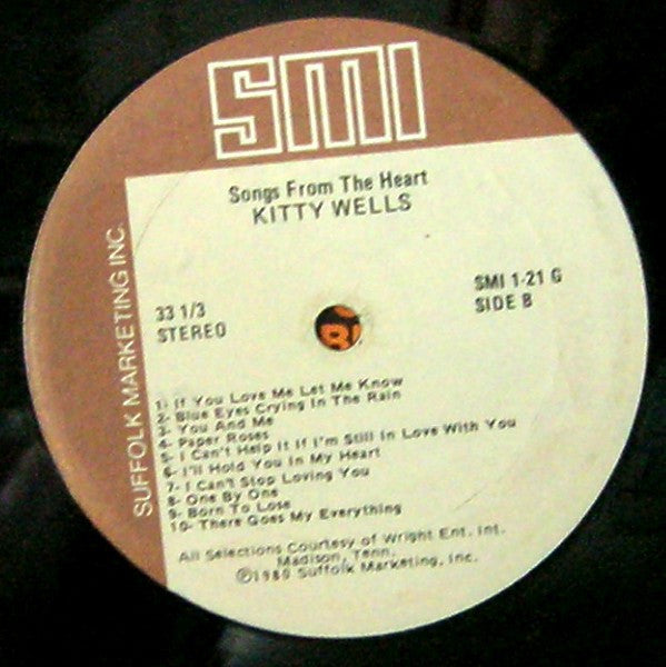 Kitty Wells : Songs From The Heart (LP, Comp)