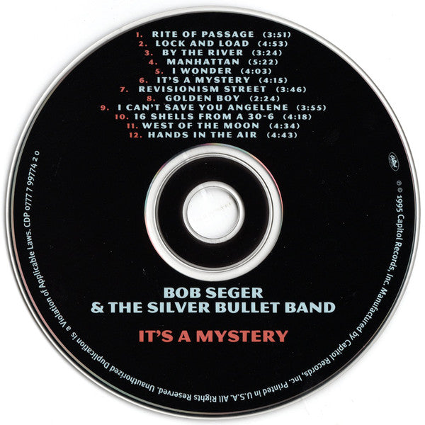 Bob Seger & The Silver Bullet Band* : It's A Mystery (CD, Album, Pit)