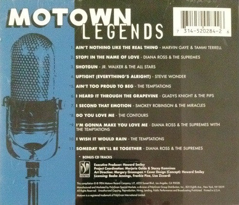 Various : Motown Legends Volume 3 (CD, Comp, RM)