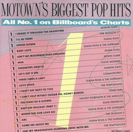 Various : Motown's Biggest Pop Hits: All #1 On Billboard's Charts (CD, Comp, Club, RE)