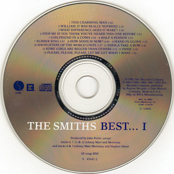 The Smiths : Best... I (CD, Comp, Club, SRC)