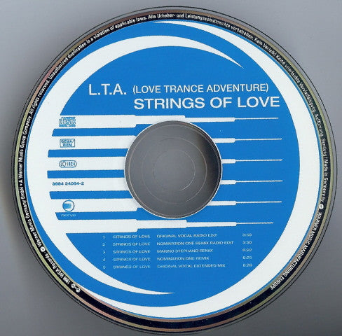 L.T.A. (Love Trance Adventure)* : Strings Of Love (CD, Maxi)