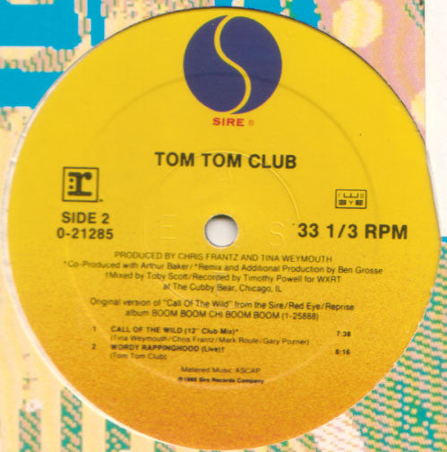 Tom Tom Club : Call Of The Wild (12", Maxi)