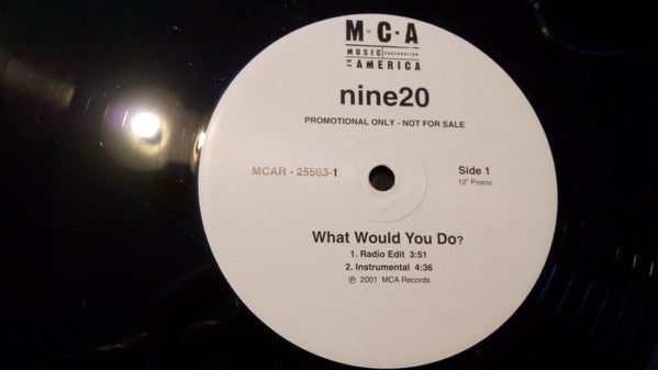 Nine20 : What Would You Do? (12", Promo)