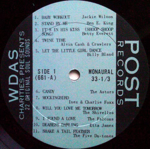 Various : WDAS Charities Presents 22 Original Soul Sounds (LP, Comp, Mono)