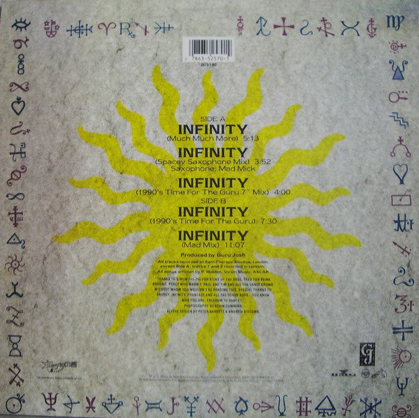 Guru Josh : Infinity (1990's...Time For The Guru) (12")
