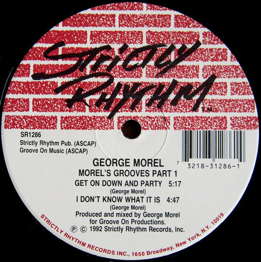 George Morel : Morel's Grooves Part 1 (12")