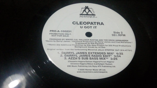 Cleopatra : U Got It (12", Promo)