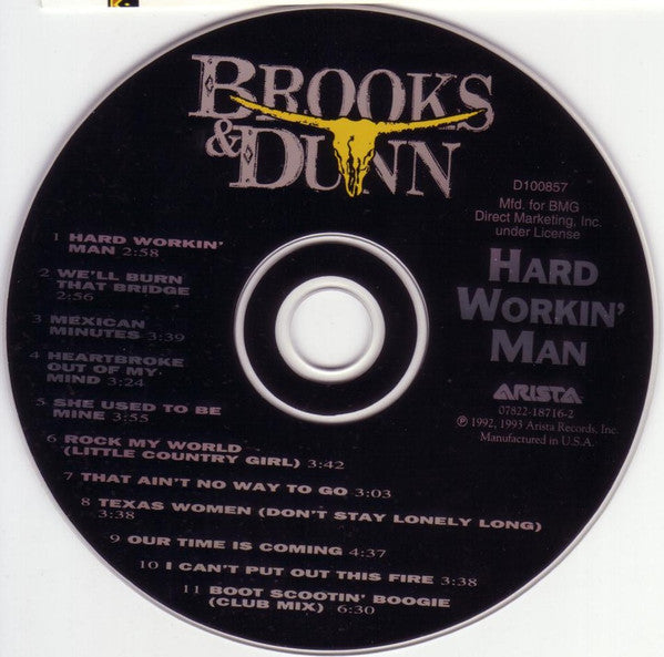Brooks & Dunn : Hard Workin' Man (CD, Album, Club, RE)