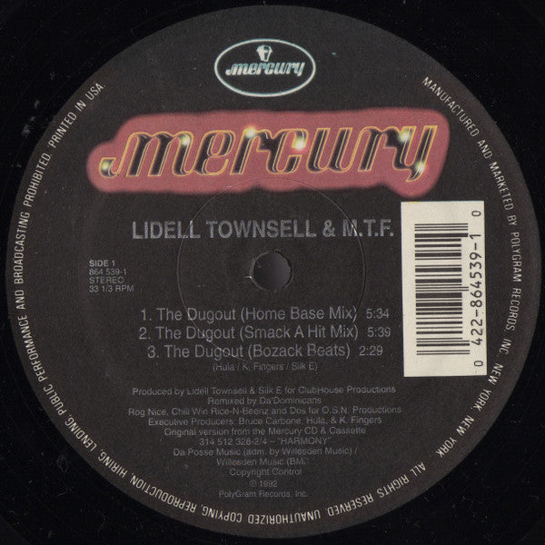 Lidell Townsell & M.T.F. : The Dugout (12")