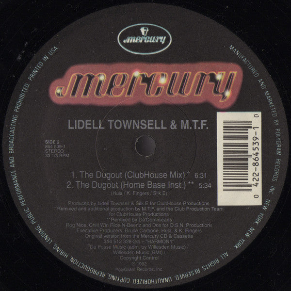 Lidell Townsell & M.T.F. : The Dugout (12")
