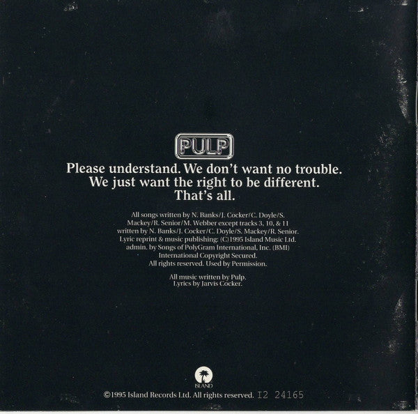Pulp : Different Class (CD, Album, Club, CRC)