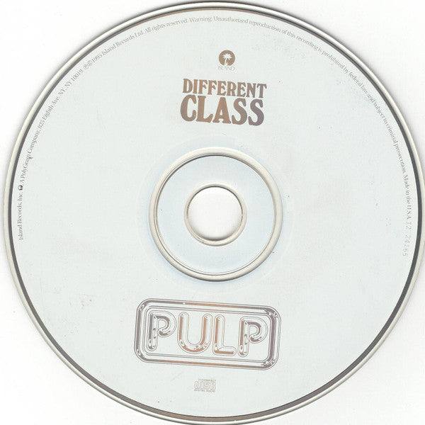 Pulp : Different Class (CD, Album, Club, CRC)