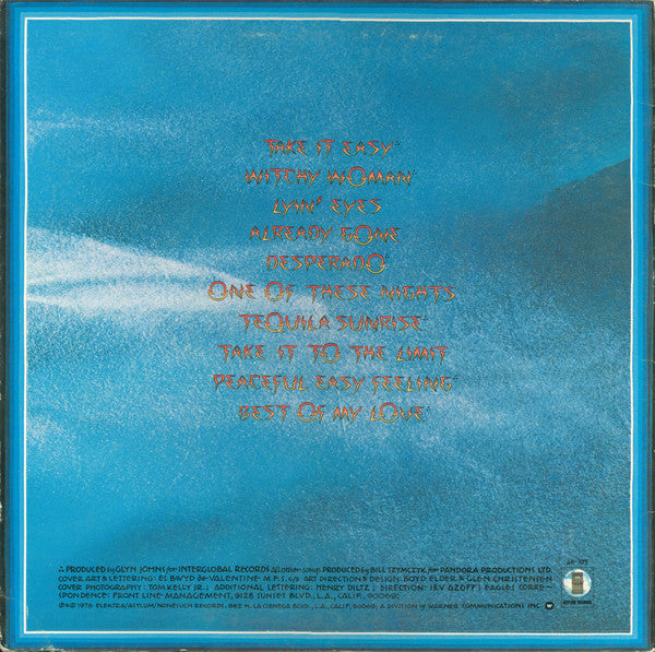 Eagles : Their Greatest Hits 1971-1975 (LP, Album, Comp, RP, Emb)