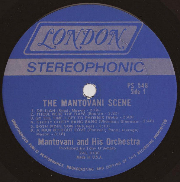 Mantovani And His Orchestra : The Mantovani Scene (LP, Album, Gat)