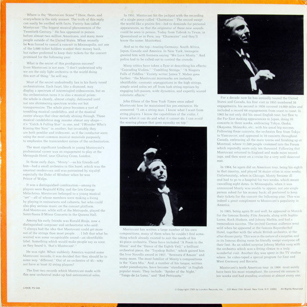 Mantovani And His Orchestra : The Mantovani Scene (LP, Album, Gat)