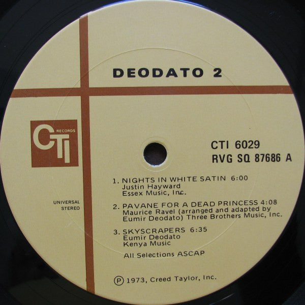 Deodato* : Deodato 2 (LP, Album, Gat)