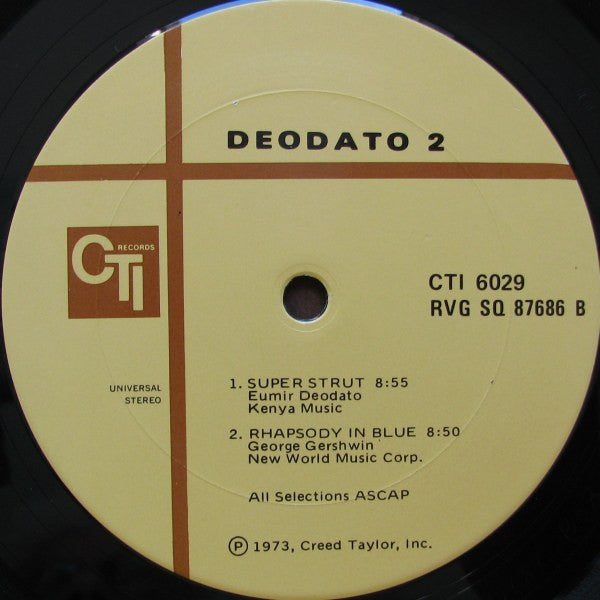 Deodato* : Deodato 2 (LP, Album, Gat)